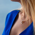 Rounded gold necklace by Ekenberg