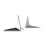 Large silver earrings inspired by the migratory birds