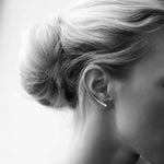 Beautiful ear climbers in silver